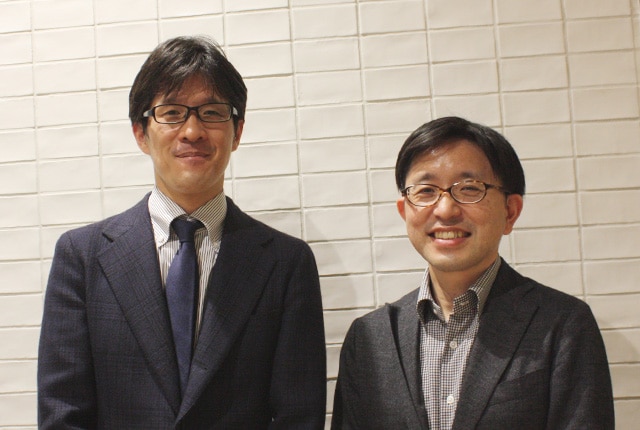 株式会社スタイリッシュ・アイデアの新井宏征さん（写真右）ソフィアのラーニングデザイナーの古川（写真左）